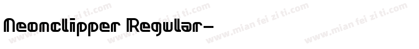 Neonclipper Regular字体转换